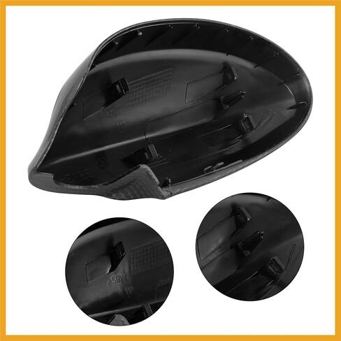 زوج الخارجي مرآة الرؤية الخلفية الإسكان الباب الجناح غطاء مرآة غطاء ألياف الكربون نمط لسيارات BMW 3-Series E90 E91 325i 328i 330i سيدان 2005-2008 استبدال in Kuwait