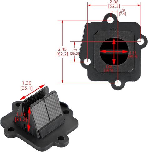 Artudatech V352 A/B jog50 نظام صمام القصب يناسب ياماها YW50 Zuma50 2002-2005 2008-2011 in Saudi Arabia