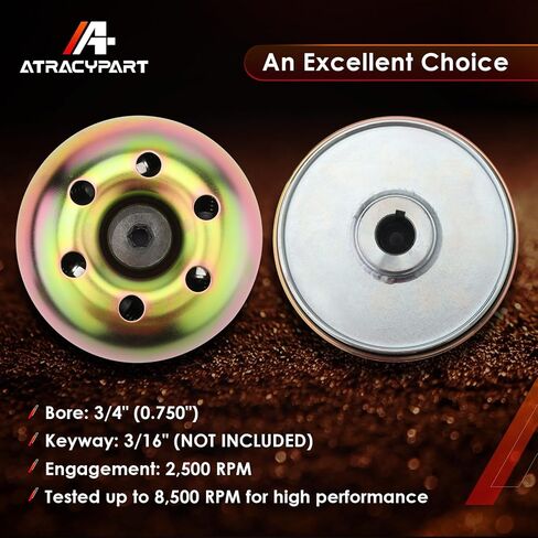 Super 30 Series Torque Converter Driver Clutch With Belt, Compatible With Predator 224 212 196cc, Honda, Briggs Stratton Engines, Coleman Baja Massimo Mini Bikes Sliver, 30 Series TAV Kits 3/4" Bore in Saudi Arabia