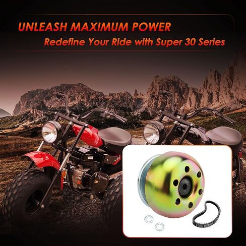 Super 30 Series Torque Converter Driver Clutch With Belt, Compatible With Predator 224 212 196cc, Honda, Briggs Stratton Engines, Coleman Baja Massimo Mini Bikes Sliver, 30 Series TAV Kits 3/4" Bore in Saudi Arabia