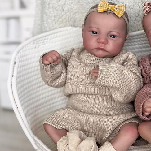iCradle Lifelike Reborn Baby Doll 19 inch 48 cm Soft Body Realistic Look Newborn Dolls Handmade Baby Twin Doll Toy for Ages 3+ in Saudi Arabia