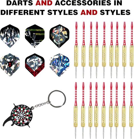18 Pieces Plastic Tp Darts, Aluminum Shaft Professional Plastic Tip Dart Set, Adult Electronic Dart Board, Professional Large Capacity Soft Dart Tip Accessory Set. in Saudi Arabia