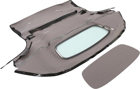HECASA قمة ناعمة قابلة للتحويل متوافقة مع 2006-2014 Mazda MX-5 Miata مع نافذة زجاجية ساخنة كابريو سقف ناعم بديل من الفينيل الشراعي الأسود in Kuwait