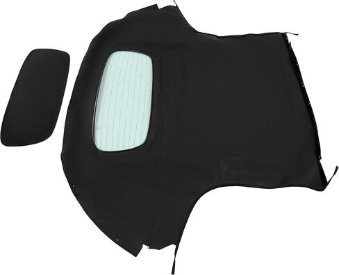 HECASA قمة ناعمة قابلة للتحويل متوافقة مع 2006-2014 Mazda MX-5 Miata مع نافذة زجاجية ساخنة كابريو سقف ناعم بديل من الفينيل الشراعي الأسود in Kuwait