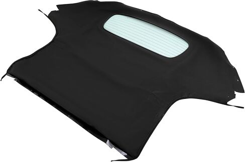 HECASA قمة ناعمة قابلة للتحويل متوافقة مع 2006-2014 Mazda MX-5 Miata مع نافذة زجاجية ساخنة كابريو سقف ناعم بديل من الفينيل الشراعي الأسود in Kuwait