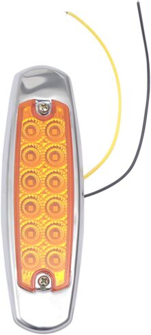 20 قطعة LED العنبر ضوء علامة جانبية لمقطورة شاحنة بيتربيلت 12 فولت ، مصابيح جانبية للشاحنة الثقيلة 12 فولت تيار مستمر in Kuwait