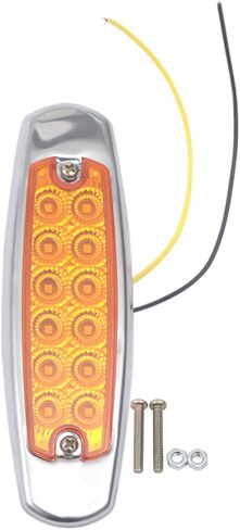 20 قطعة LED العنبر ضوء علامة جانبية لمقطورة شاحنة بيتربيلت 12 فولت ، مصابيح جانبية للشاحنة الثقيلة 12 فولت تيار مستمر in Kuwait