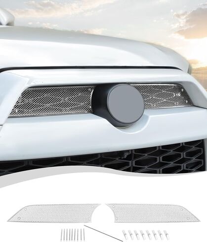 Hoolcar Front Grill Mesh Insert Compatible with Toyota 4Runner 2010-2023 Center Grille Protector Insert Air Vent Cover Guard Replacement Exterior Accessories, Black in Saudi Arabia