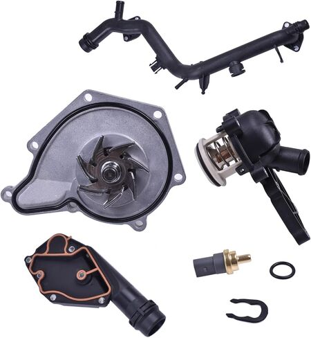 Engine Cooling System Kit compatible with Audi A4 Quattro 2009, A5 Quattro 2008-2010, Q5 2009-2012 Replace 06E121045J 06a919501A 06E121168B 032121142 06E121018G in Saudi Arabia