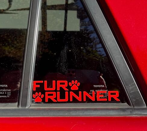 ملصق نافذة متوافق مع 4Runner الجيل الخامس 2003-2020 2021 2022 2023 2024 2025، ملصق لطيف من الفينيل FURRUNNER ملصق شارة مع مخلب، للجزء الخارجي من 4Runner in Kuwait
