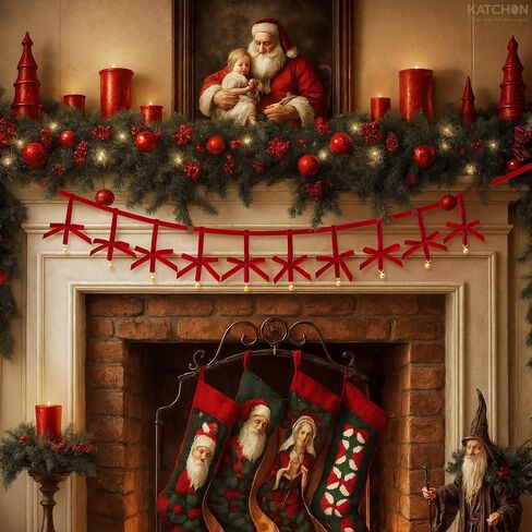 KatchOn, Lets Get Lit Christmas Banner - 10 Feet, 2 Strings | Foil Christmas Party Banner for Holiday Party Decorations | Merry Christmas Banner Garland for Lets Get Lit Christmas Party Decorations in Kuwait