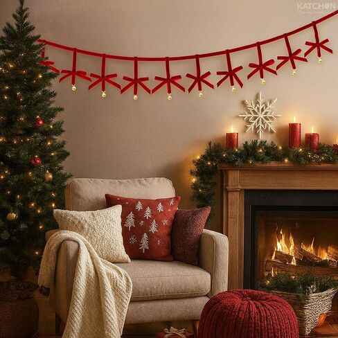 KatchOn, Lets Get Lit Christmas Banner - 10 Feet, 2 Strings | Foil Christmas Party Banner for Holiday Party Decorations | Merry Christmas Banner Garland for Lets Get Lit Christmas Party Decorations in Kuwait