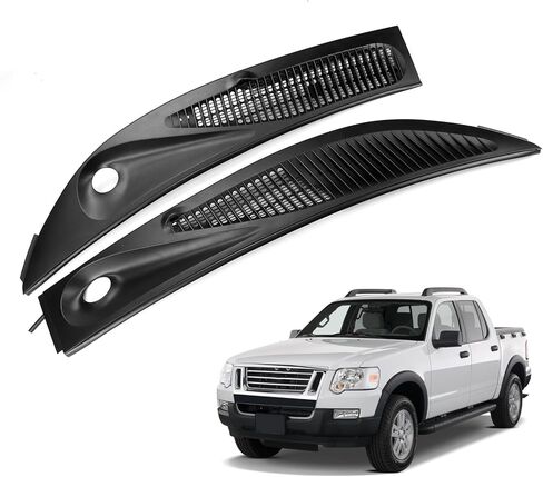 Windshield Wiper Cowl Panel Grille Compatible with Ford Explorer Sport Trac 1995-2005 For Mercury Mountaineer 1997-2001 Replaces F57Z78022A68A F57Z78022A69A in Saudi Arabia