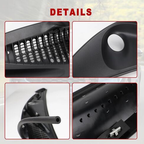Windshield Wiper Cowl Panel Grille Compatible with Ford Explorer Sport Trac 1995-2005 For Mercury Mountaineer 1997-2001 Replaces F57Z78022A68A F57Z78022A69A in Saudi Arabia