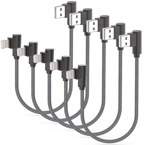 شاحن USB C إلى USB C بطول 1 قدم، 3 كابلات من النوع C بقدرة 60 واط، زاوية يمين قصيرة مضفرة متوافقة مع iPhone 15 / 15Pro/ 15Plus/ 15ProMax، MacBook Pro، iPad Pro، Galaxy... in Saudi Arabia