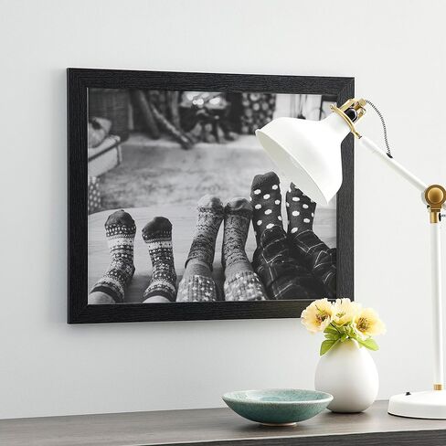 24" x 36" Black Belmont Frame by Studio Décor - Includes Pre-attached Hanging Hardware, Horizontal or Vertical Display - MDF, Bulk 6 Pack in Saudi Arabia