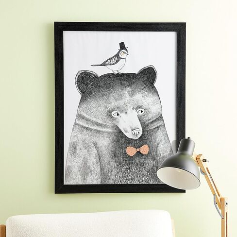 24" x 36" Black Belmont Frame by Studio Décor - Includes Pre-attached Hanging Hardware, Horizontal or Vertical Display - MDF, Bulk 6 Pack in Saudi Arabia
