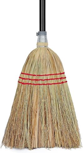 Stainless Steel Deck Scrub Brush with Long Handle, Outdoor Broom for Concrete, Deck, Patio Floor Cleaning, 53" Long Handled Heavy Duty Floor Scrubber for Outdoor Moss Removal in Saudi Arabia