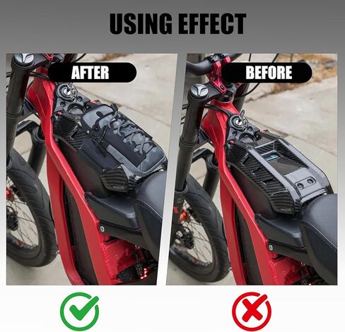 حقيبة إطار الدراجة الترابية الكهربائية من تريلفيكس، حقيبة غطاء بطارية تخزين أمامية، تخزين الغطاء الأمامي للدراجات النارية متوافق مع Surron Light Bee S/X، Tutti Soleil 01، E-Ride Pro SR/S/SS، Talaria MX3/MX4/MX5 in Kuwait