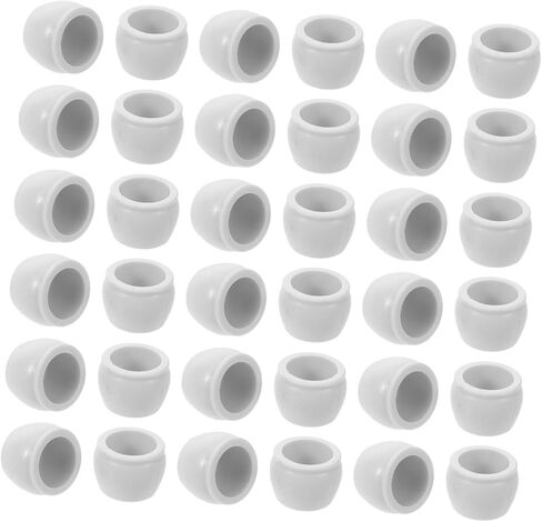 50pcs Mini Flower Pots Durable Plastic Dollhouse Miniatures for Indoor Outdoor Decoration Versatile DIY Crafts and Home Accessories for Scale Dollhouse Garden in Saudi Arabia