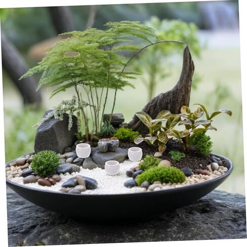 50pcs Mini Flower Pots Durable Plastic Dollhouse Miniatures for Indoor Outdoor Decoration Versatile DIY Crafts and Home Accessories for Scale Dollhouse Garden in Saudi Arabia