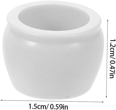50pcs Mini Flower Pots Durable Plastic Dollhouse Miniatures for Indoor Outdoor Decoration Versatile DIY Crafts and Home Accessories for Scale Dollhouse Garden in Saudi Arabia