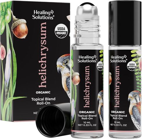 Healing Solutions - (2 Pack) Organic Ylang Ylang Perfume Roll On USDA Certified, Roll On Set Ylang Ylang Essential Oil Roller, Skin, Sleep - Ylang Ylang Perfume Roll On - Ylang Ylang Oil Roller in Saudi Arabia