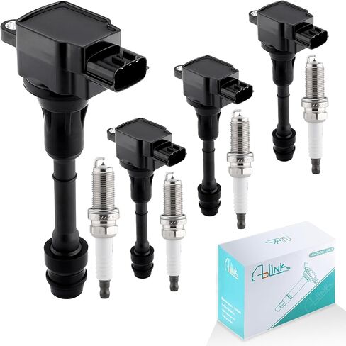 6 قطعة UF349 ملف الإشعال حزمة 22401-8H515 شمعات الإشعال لإنفينيتي I35 QX4 (3.5L 4.0L) لنيسان NV1500 NV3500 2012-2019، NV2500 2012-2020، سوزوكي خط الاستواء 2009-2012 3.5L 4.0L V6 UF-349 50075 5C1403 in Kuwait