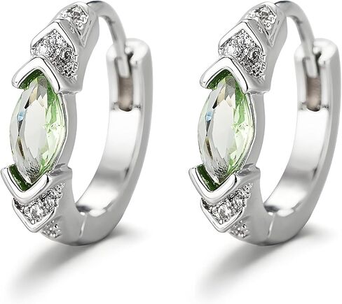 Lymphatic Drainage Slimming Hoop Earrings, Titanium Ion Lymphvity Germanium Acupuncture Therapy Moissanite Earrings Bloodstream Lymph Nodes CZ Jewelry for Women Men in Kuwait