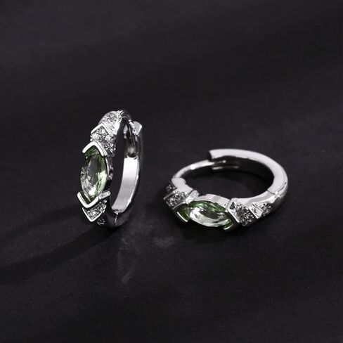 Lymphatic Drainage Slimming Hoop Earrings, Titanium Ion Lymphvity Germanium Acupuncture Therapy Moissanite Earrings Bloodstream Lymph Nodes CZ Jewelry for Women Men in Kuwait