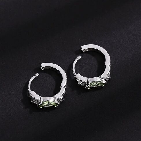 Lymphatic Drainage Slimming Hoop Earrings, Titanium Ion Lymphvity Germanium Acupuncture Therapy Moissanite Earrings Bloodstream Lymph Nodes CZ Jewelry for Women Men in Kuwait