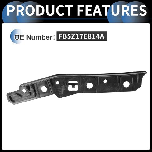 Bumper Support Bracket, Right Side Front Bumper Retainer Bracket Hold Mount No.FB5Z17E814A for Toyota Corolla 2001-2007 ABS Plastic Black, 1 Pc in Saudi Arabia