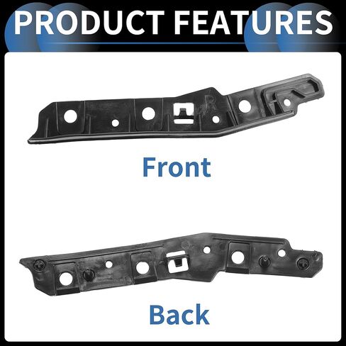 Bumper Support Bracket, Right Side Front Bumper Retainer Bracket Hold Mount No.FB5Z17E814A for Toyota Corolla 2001-2007 ABS Plastic Black, 1 Pc in Saudi Arabia