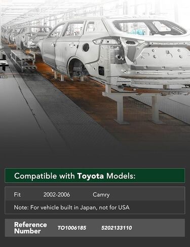 YHTAUTO Front Bumper Reinforcement Impact Bar Steel Compatible with Toyota Camry 2002-2006, Fit Vehicle Built in Japan, Bumper Face Bar Reinforcement Beam in Saudi Arabia