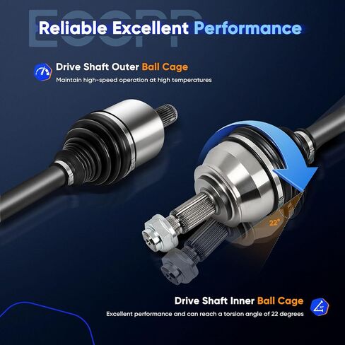ECCPP CV Axle Shaft Assembly fit for 2003-2007 for Honda for Accord 2.4L Front Left 66-4217 in Saudi Arabia