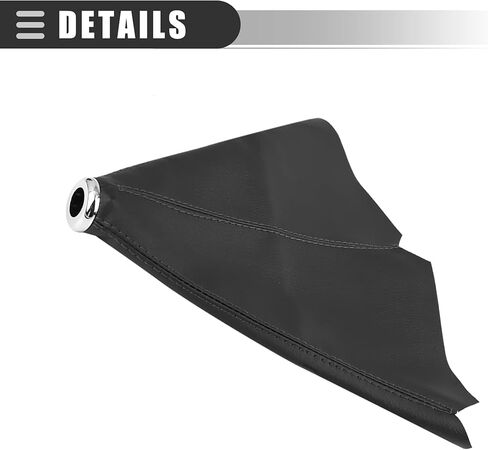 Motoforti Universal Car Gear Shifter Knob Cover, Dust Boot Cover, 20x27cm, PVC Faux Leather, Black in Saudi Arabia