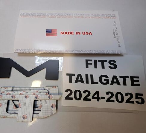 Tailgate Raised Plastic Letters Inserts Compatible with Tacoma 2024 2025 in Matte Black in Saudi Arabia