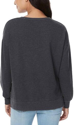 Buffalo David Bitton Women's Cotton Blend Cozy Top Crewneck Sweatshirt (US, Alpha, Large, Regular, Regular, Coral Peach) in Saudi Arabia