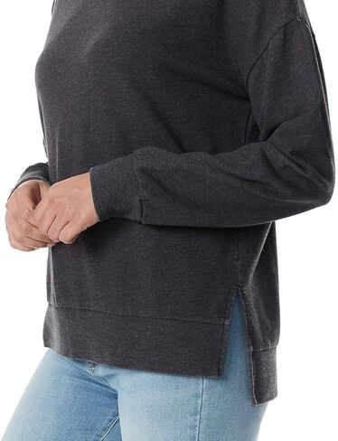 Buffalo David Bitton Women's Cotton Blend Cozy Top Crewneck Sweatshirt (US, Alpha, Large, Regular, Regular, Coral Peach) in Saudi Arabia