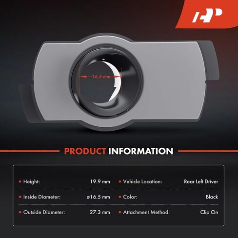 A-Premium Rear Left Parking Assist Sensor Retainer Bezels Compatible with Toyota Models - Prius 2016-2022 in Saudi Arabia