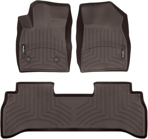 Weathertech Custom Fit FloorLiners for Chevrolet Trailblazer - 1st & 2nd Row (441617-1-4), Black in Saudi Arabia