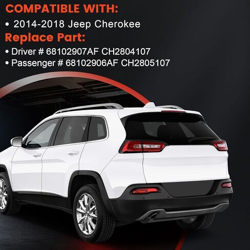 Tail Lights Compatible with Jeep Cherokee 2014-2018 Right Passenger Side Brake Rear Lamp Taillights Replacement for 68102906AF CH2805107 in Saudi Arabia