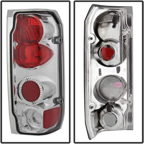 ACANII-For 1987-1996 Ford F150 F250 F350 برونكو كروم أضواء خلفية خلفية مصابيح الفرامل زوج جانب السائق والراكب in Saudi Arabia