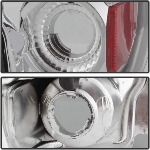 ACANII-For 1987-1996 Ford F150 F250 F350 برونكو كروم أضواء خلفية خلفية مصابيح الفرامل زوج جانب السائق والراكب in Saudi Arabia