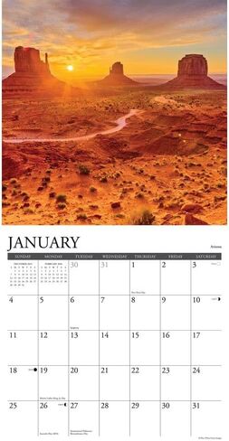 Willow Creek Press, Americas Backroads 2026 Wall Calendar, 12'' X 12'', 18-Month Calendar with Stapled Binding in Saudi Arabia