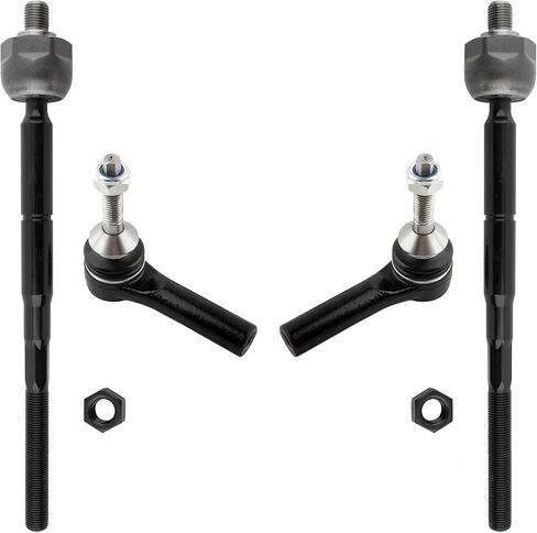 EV800776 ES800222 Front Inner & Outer Tie Rod Ends for Ford Flex 2010 2011 2012 2013 2014 2015 2016 Taurus 2010-2017 Lincoln MKS MKT 2010-2016, Pack of 4 in Saudi Arabia