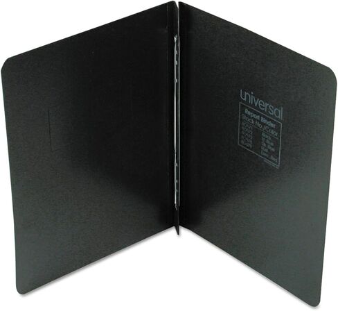 Universal Pressboard Report Cover, Two-Piece Prong Fastener, 3" Capacity, 8.5 X 11, Black/Black in Saudi Arabia