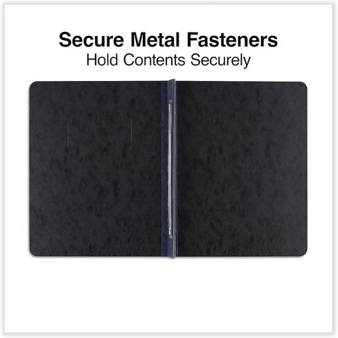 Universal Pressboard Report Cover, Two-Piece Prong Fastener, 3" Capacity, 8.5 X 11, Black/Black in Saudi Arabia