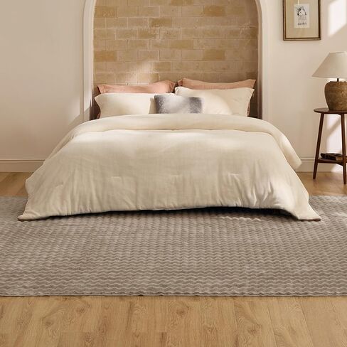 Bedsure 8x10 Area Rugs for Living Room, Machine Washable Rugs, Vintage Rug, Non-Slip Backing, Non-Shedding, Low Pile Easy Care Throw Rugs for Bedroom Dining Room, Blue in Saudi Arabia
