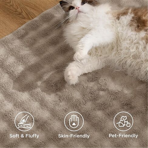 Bedsure 8x10 Area Rugs for Living Room, Machine Washable Rugs, Vintage Rug, Non-Slip Backing, Non-Shedding, Low Pile Easy Care Throw Rugs for Bedroom Dining Room, Blue in Saudi Arabia